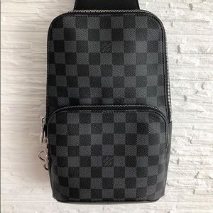 LV Avenue Sling Backpack N417191 Damier Black 5665